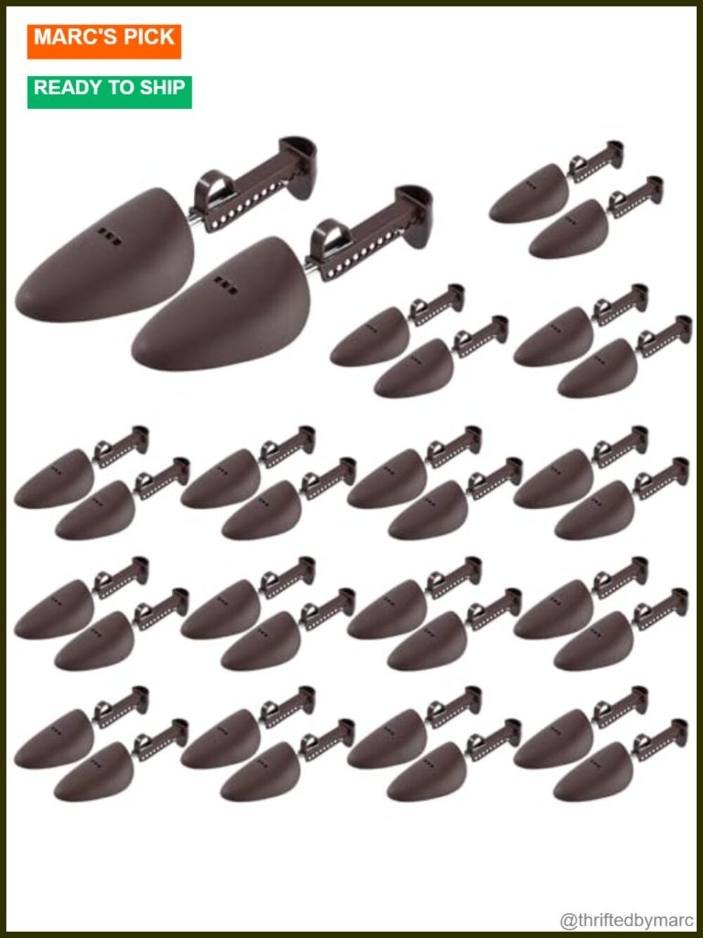 20 Pairs Plastic Shoe Trees Adjustable Shoe Boot Holder Shaper Stretcher